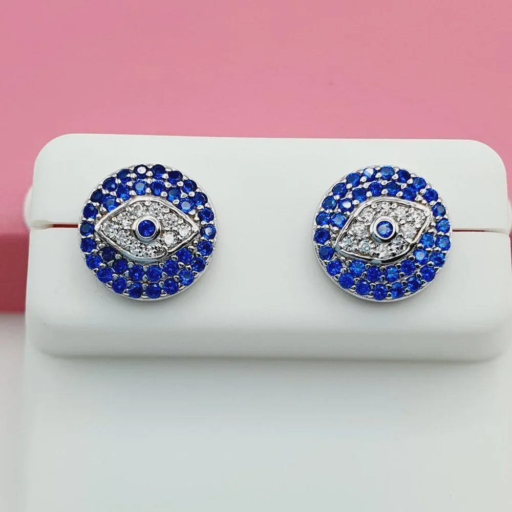 - 925 Sterling Silver Cubic Zirconia Earrings, U19254547